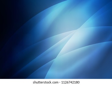 Dark BLUE vector pattern with narrow lines. Lines on blurred abstract background with gradient. Best design for your ad, poster, banner.