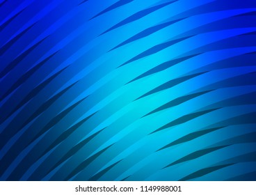 Dark BLUE vector pattern with narrow lines. Blurred decorative design in simple style with lines. The pattern can be used as ads, poster, banner for commercial.