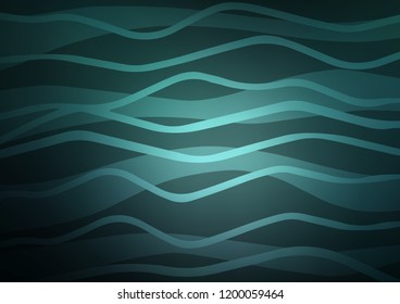 Dark BLUE vector pattern with narrow lines. Glitter abstract illustration with colored sticks. Best design for your ad, poster, banner.