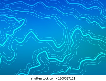 Dark BLUE vector pattern with narrow lines. Decorative shining illustration with lines on abstract template. The pattern can be used for busines ad, booklets, leaflets
