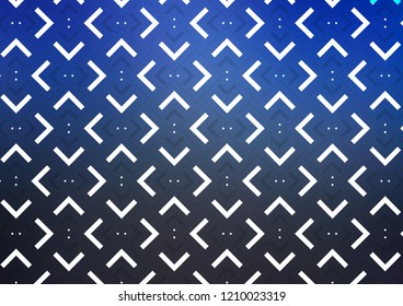 Dark BLUE vector pattern with narrow lines. Glitter abstract illustration with colored sticks. The pattern can be used for busines ad, booklets, leaflets