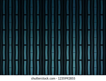 Dark BLUE vector pattern with narrow lines. Modern geometrical abstract illustration with staves. The pattern can be used for websites.