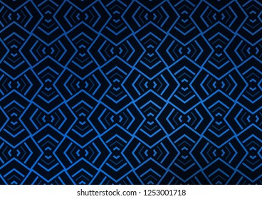 Dark BLUE vector pattern with narrow lines. Shining colored illustration with narrow lines. Backdrop for TV commercials.