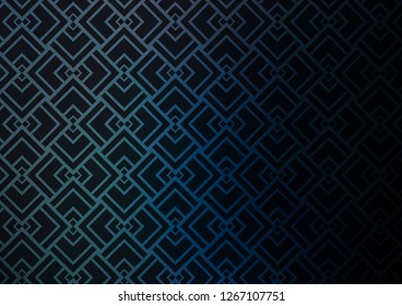 Dark BLUE vector pattern with narrow lines. Modern geometrical abstract illustration with staves. Backdrop for TV commercials.