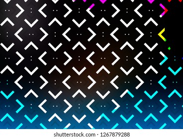 Dark BLUE vector pattern with narrow lines. Lines on blurred abstract background with gradient. The pattern can be used for busines ad, booklets, leaflets