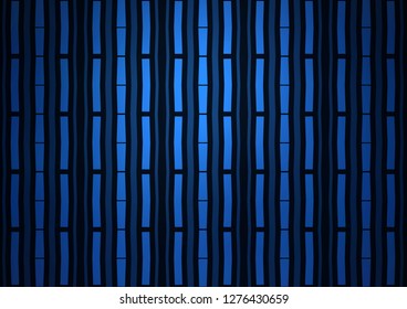 Dark BLUE vector pattern with narrow lines. Shining colored illustration with narrow lines. The pattern can be used for busines ad, booklets, leaflets