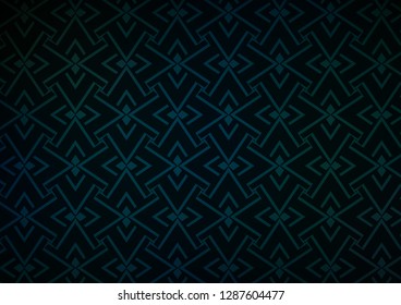 Dark BLUE vector pattern with narrow lines. Lines on blurred abstract background with gradient. Backdrop for TV commercials.