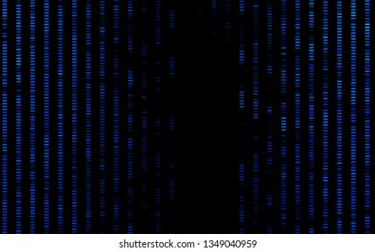 Dark BLUE vector pattern with narrow lines. Blurred decorative design in simple style with lines. Best design for your ad, poster, banner.