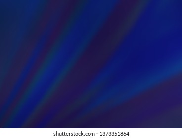 Dark BLUE vector pattern with narrow lines. Decorative shining illustration with lines on abstract template. Best design for your ad, poster, banner.