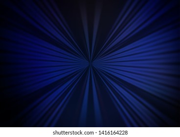 Dark BLUE vector pattern with narrow lines. Blurred decorative design in simple style with lines. Pattern for ads, posters, banners.