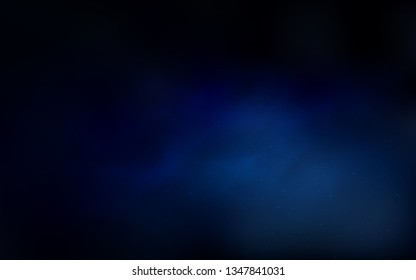 Dark BLUE vector pattern with night sky stars. Modern abstract illustration with Big Dipper stars. Pattern for astronomy websites.