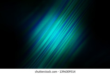 Dark BLUE vector pattern with night sky stars. Modern abstract illustration with Big Dipper stars. Template for cosmic backgrounds.