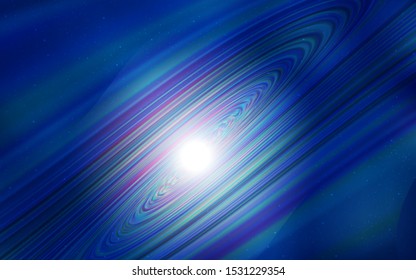 Dark BLUE vector pattern with night sky stars. Modern abstract illustration with Big Dipper stars. Template for cosmic backgrounds.