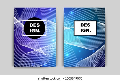Dark BLUE vector pattern for posters. Web interface on abstract background with colorful gradient. Pattern for ads, leaflets, labels of your business.