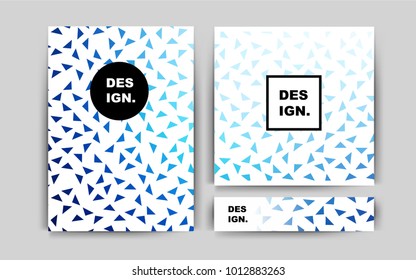 Dark BLUE vector pattern for posters. Web interface on abstract background with colorful gradient. Pattern can be used as a template for calendars.