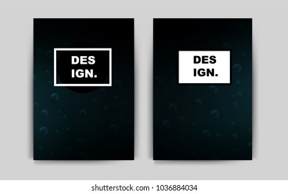 Dark BLUE vector pattern for posters. Beautiful colored sample in A4 size. Beautiful design for cover of notepads.