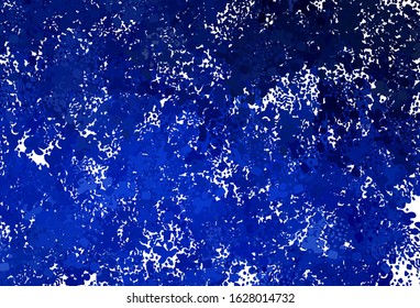Dark BLUE vector pattern with random forms. Colorful chaotic forms with gradient in modern style. Best smart design for your business.