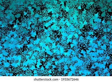 Dark BLUE vector pattern with random forms. Modern abstract illustration with colorful random forms. Modern design for your business card.