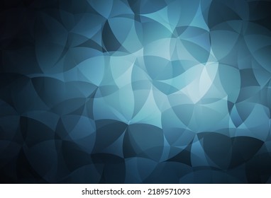 Dark BLUE vector pattern with random forms. Decorative design in abstract style with random forms. Modern design for your business card.