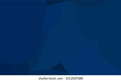 Dark BLUE vector pattern with rounded lines. Capsules on blurred abstract background with gradient. Best design for your ad, poster, banner.