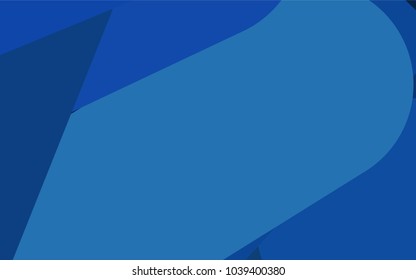 Dark BLUE vector pattern with rounded lines. Modern geometrical abstract illustration with staves. The template can be used as a background.