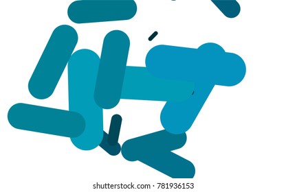 Dark BLUE vector pattern with rounded lines. Shining colored illustration with rounded stripes. The pattern can be used for medical ad, booklets, leaflets