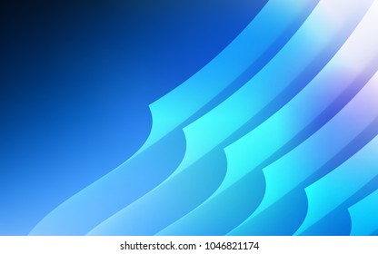 Dark BLUE vector pattern with sharp lines. Glitter abstract illustration with colored sticks. Template for your beautiful backgrounds.