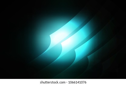 Dark BLUE vector pattern with sharp lines. Lines on blurred abstract background with gradient. The pattern for ad, booklets, leaflets.