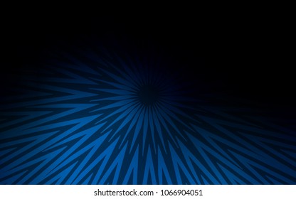 Dark BLUE vector pattern with sharp lines. Lines on blurred abstract background with gradient. The pattern for ad, booklets, leaflets.