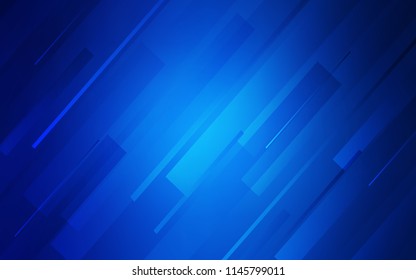 Dark BLUE vector pattern with sharp lines. Decorative shining illustration with lines on abstract template. Smart design for your business advert.