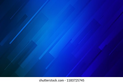 Dark BLUE vector pattern with sharp lines. Modern geometrical abstract illustration with Lines. Pattern for ads, posters, banners.