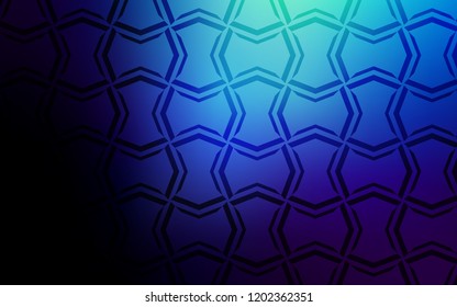 Dark BLUE vector pattern with sharp lines. Modern geometrical abstract illustration with Lines. Pattern for your busines websites.