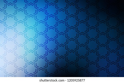Dark BLUE vector pattern with sharp lines. Blurred decorative design in simple style with lines. Smart design for your business advert.