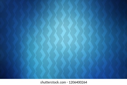 Dark BLUE vector pattern with sharp lines. Lines on blurred abstract background with gradient. Pattern for ads, posters, banners.