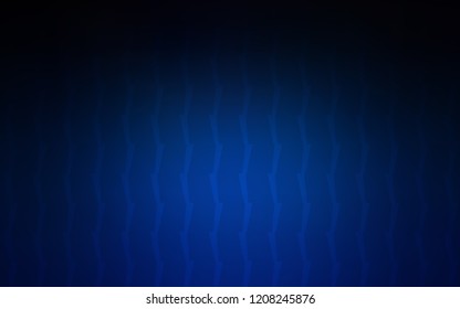 Dark BLUE vector pattern with sharp lines. Lines on blurred abstract background with gradient. Best design for your ad, poster, banner.