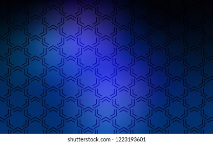 Dark BLUE vector pattern with sharp lines. Decorative shining illustration with lines on abstract template. Pattern for your busines websites.
