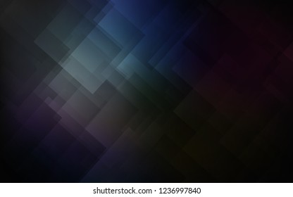 Dark BLUE vector pattern with sharp lines. Glitter abstract illustration with colored sticks. Smart design for your business advert.