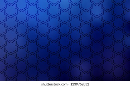 Dark BLUE vector pattern with sharp lines. Lines on blurred abstract background with gradient. Pattern for ads, posters, banners.