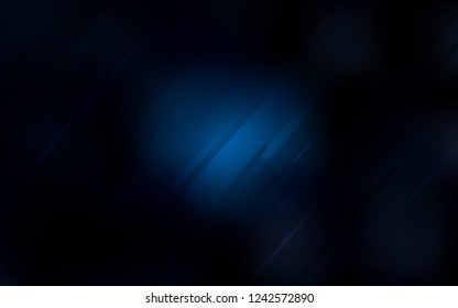 Dark BLUE vector pattern with sharp lines. Glitter abstract illustration with colored sticks. The pattern for ad, booklets, leaflets.