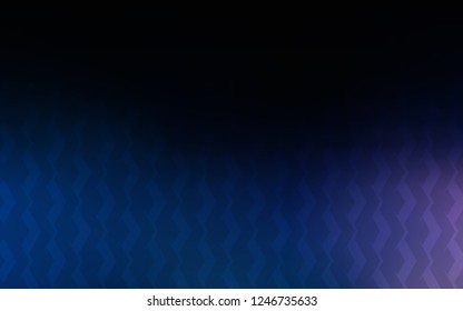 Dark BLUE vector pattern with sharp lines. Shining colored illustration with sharp stripes. Template for your beautiful backgrounds.