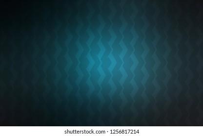 Dark BLUE vector pattern with sharp lines. Colorful shining illustration with lines on abstract template. Smart design for your business advert.