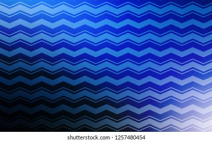 Dark BLUE vector pattern with sharp lines. Modern geometrical abstract illustration with Lines. Pattern for your busines websites.