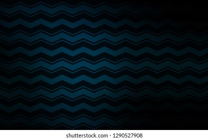 Dark BLUE vector pattern with sharp lines. Glitter abstract illustration with colorful sticks. Smart design for your business advert.