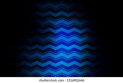 Dark BLUE vector pattern with sharp lines. Modern geometrical abstract illustration with Lines. Pattern for your busines websites.