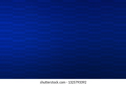 Dark BLUE vector pattern with sharp lines. Lines on blurred abstract background with gradient. Pattern for ads, posters, banners.