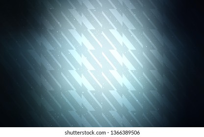 Dark BLUE vector pattern with sharp lines. Glitter abstract illustration with colorful sticks. Best design for your ad, poster, banner.
