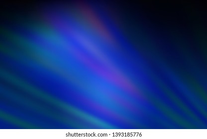 Dark BLUE vector pattern with sharp lines. Glitter abstract illustration with colorful sticks. Pattern for your busines websites.