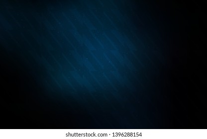 Dark BLUE vector pattern with sharp lines. Shining colored illustration with sharp stripes. Smart design for your business advert.