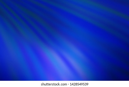 Dark BLUE vector pattern with sharp lines. Glitter abstract illustration with colorful sticks. Pattern for ads, posters, banners.
