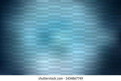 Dark BLUE vector pattern with sharp lines. Colorful shining illustration with lines on abstract template. Smart design for your business advert.